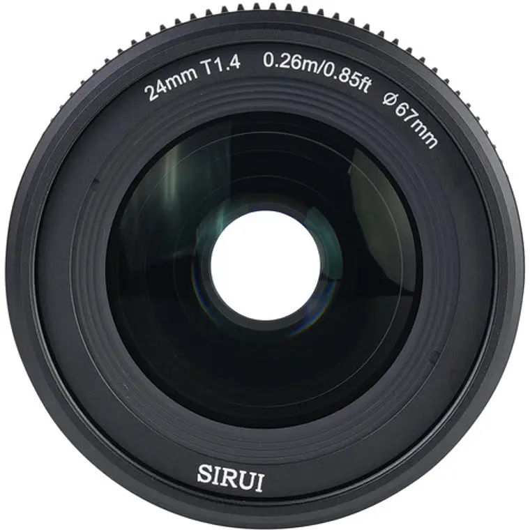 Lente de cine Sirui VP-1 Vision Prime de 24 mm T1.4 2