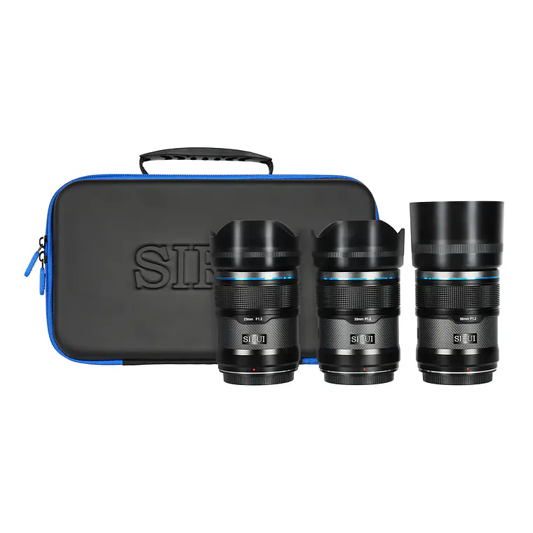 Kit de 3 lentes Sirui Sniper f/1.2 con enfoque automático (Sony E) 1