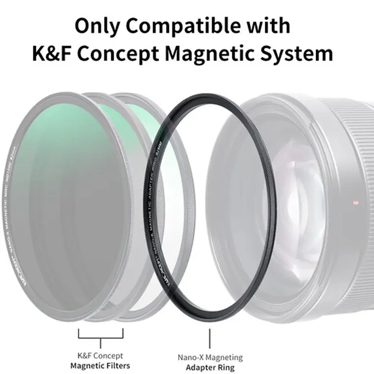 Adaptador Magnético K&F Concept Nano-X de 82mm 6