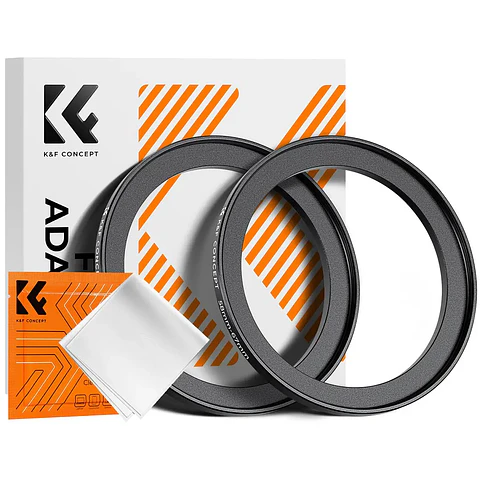 Anillo Adaptador K&F Concept Step Up 58‑67 mm (2 Unidades)