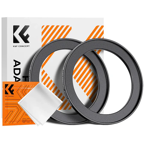 Anillo Adaptador K&F Concept Step Up 72‑82mm (2 Unidades)