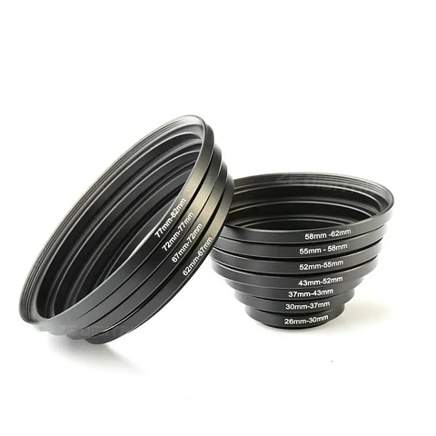 Anillos Adaptadores de Filtro K&F Concept Step Up 11 Piezas