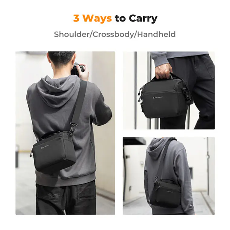 Bolso bandolera K&F Concept - Negro 3