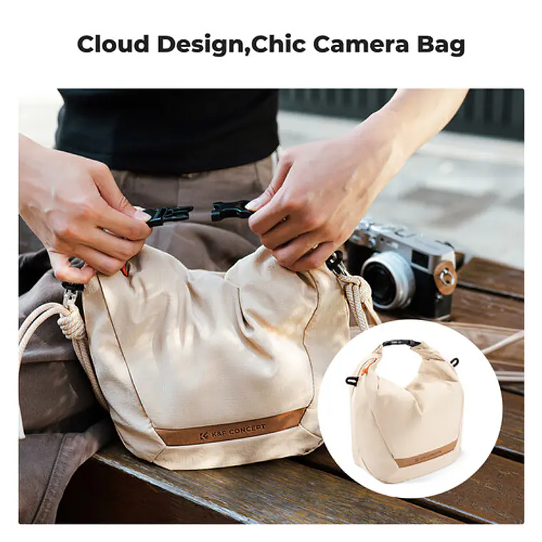 Bolso K&F Concept Urban Wander 11 - Beige 2