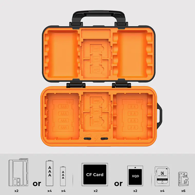 Estuche K&F Concept para Baterías y Tarjetas de Memoria 3
