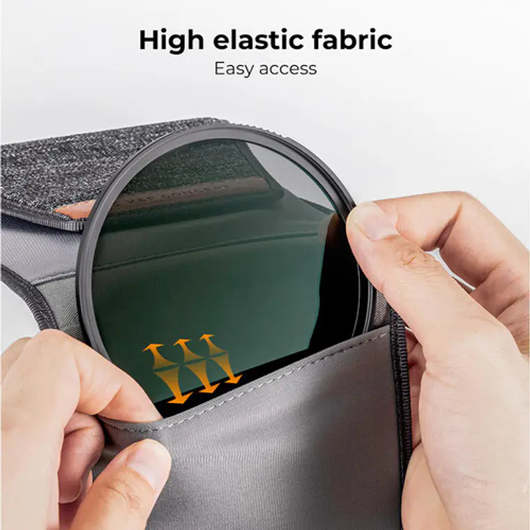 Estuche de 3 bolsillos K&F para filtros circulares 2