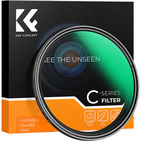 Filtro Estrella Variable K&F Concept Nano-C de 82mm