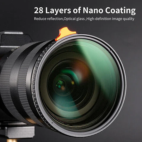Filtro K&F Concept Black Mist 1/4 + ND2-ND32 de 67mm