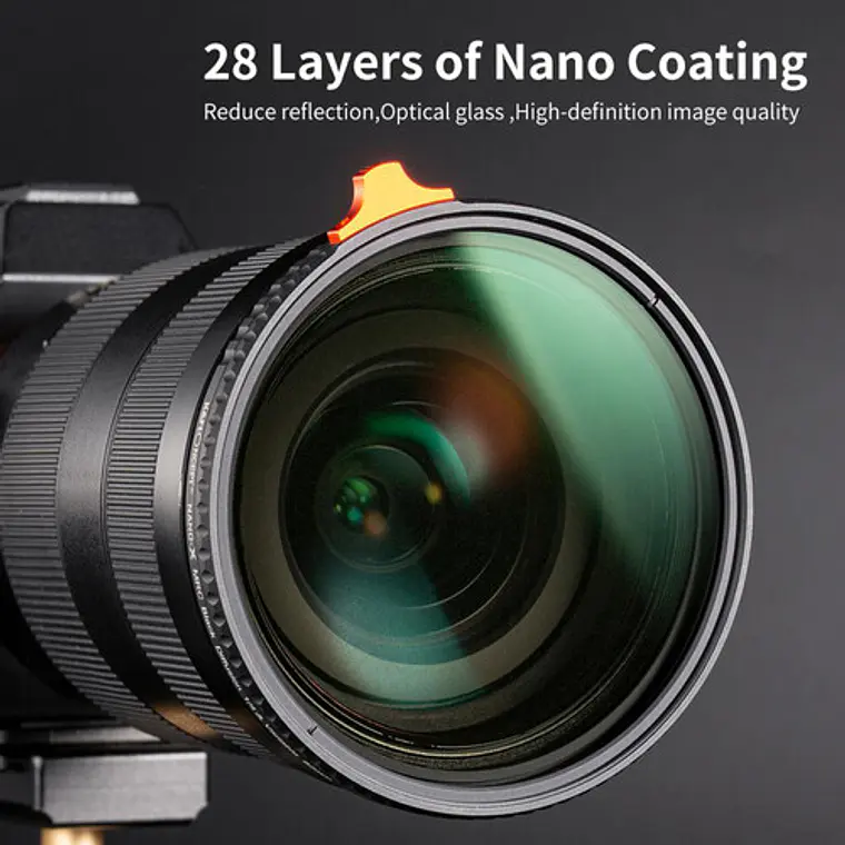 Filtro K&F Concept Black Mist 1/4 + ND2-ND32 de 72 mm 2