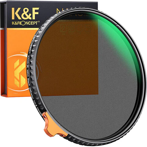 Filtro K&F Concept Black Mist 1/4 + ND2-ND32 de 82mm