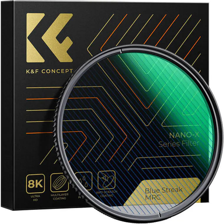 Filtro K&F Concept Nano-X Blue Streak de 82 mm 1