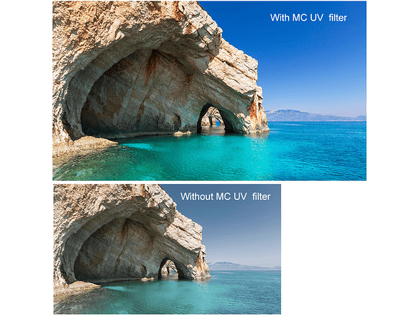 Filtro UV K&F Concept Azul Multicapa de 58 mm