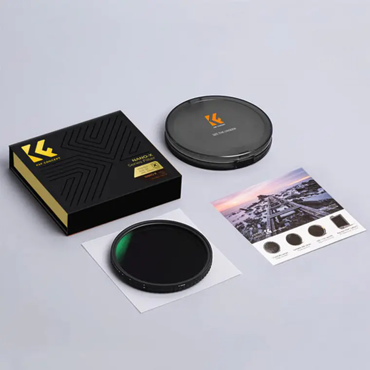 Filtro VND K&F Concept Nano-X ND8-ND128 de 62 mm 6