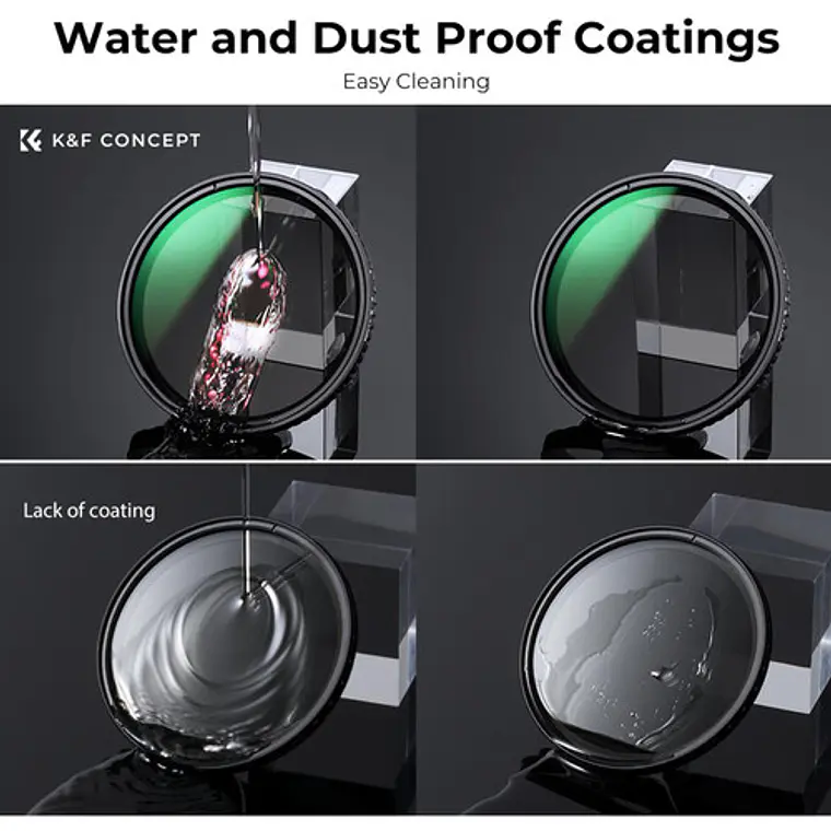 Filtro VND K&F Concept Nano-X ND8-ND128 de 77mm 5