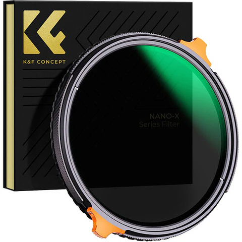 Filtro VND+CPL K&F Concept Nano-X ND4-ND64 de 62mm