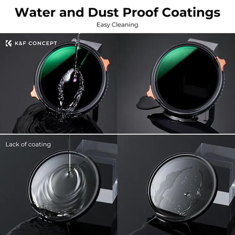 Filtro VND+CPL K&F Concept Nano-X ND4-ND64 de 77 mm 4