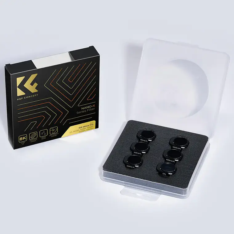 Kit de Filtros K&F Concept CPL/ND+PL para DJI Mini 4 Pro 8