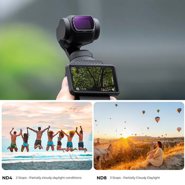Kit de Filtros ND K&F Concept Nano-X para DJI Osmo Pocket 3 3