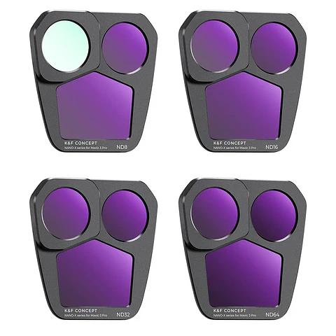 Kit de Filtros ND para DJI Mavic 3 Pro - ND8, ND16, ND32 y ND64 