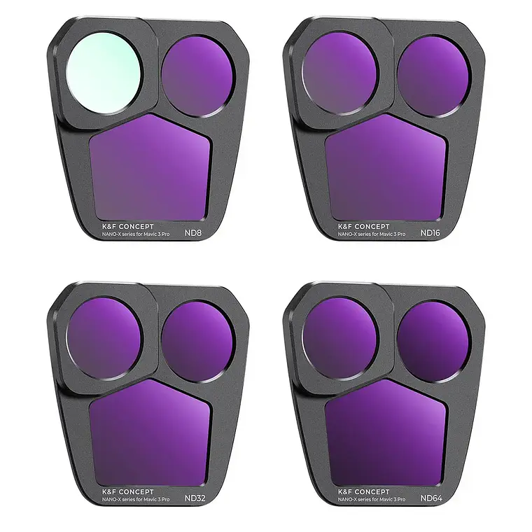 Kit de Filtros ND para DJI Mavic 3 Pro - ND8, ND16, ND32 y ND64  1