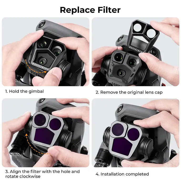 Kit de Filtros ND para DJI Mavic 3 Pro - ND8, ND16, ND32 y ND64  5