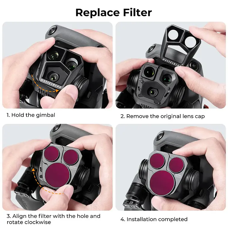 Kit de Filtros ND K&F para DJI Mavic 3 Pro (ND8/16/32/64) 4