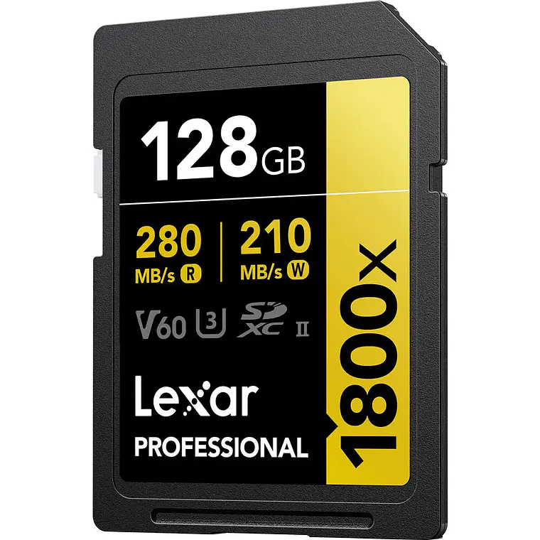 Tarjeta de Memoria SD Lexar 128GB Gold UHS-II SDXC 4