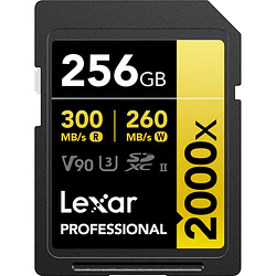Tarjeta Lexar Professional 2000x 256GB UHS-II SDXC