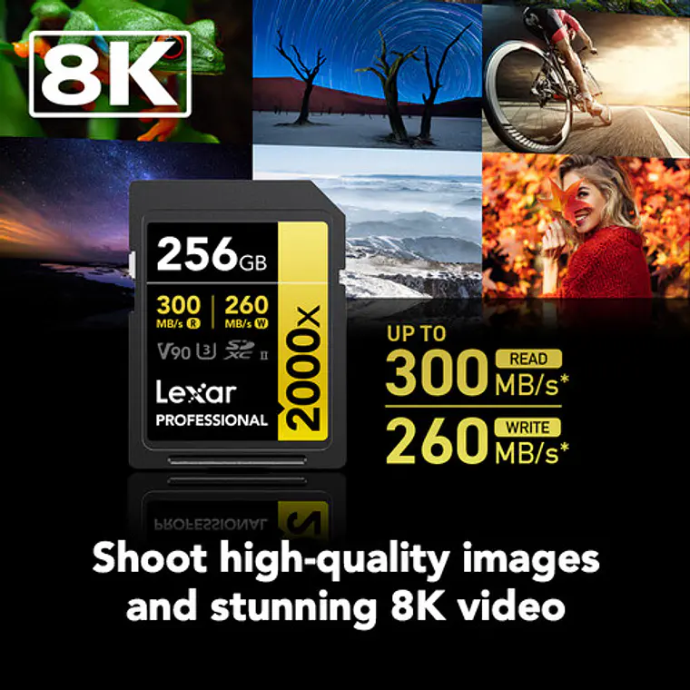 Tarjeta Lexar Professional 2000x 256GB UHS-II SDXC 2