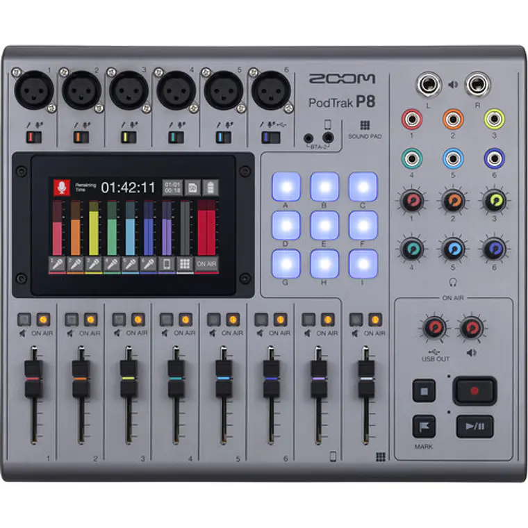 Grabador Multipista Zoom PodTrak P8 3