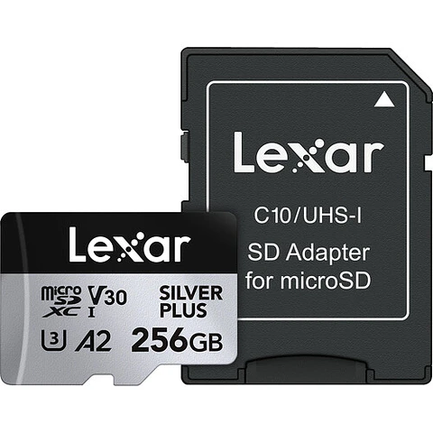 Tarjeta MicroSDXC Lexar SILVER PLUS UHS-I de 256 GB 