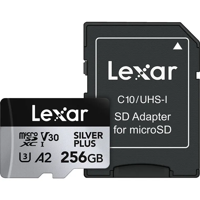 Tarjeta MicroSDXC Lexar SILVER PLUS UHS-I de 256 GB  1