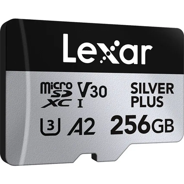 Tarjeta MicroSDXC Lexar SILVER PLUS UHS-I de 256 GB  4
