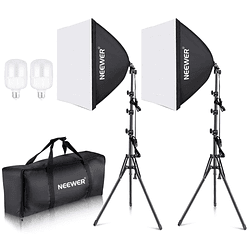 Kit Iluminación LED Neewer NW48 II 2.4G con Softbox
