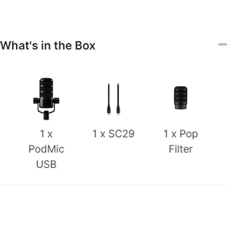 Micrófono dinámico Rode PodMic de transmisión USB y XLR 9