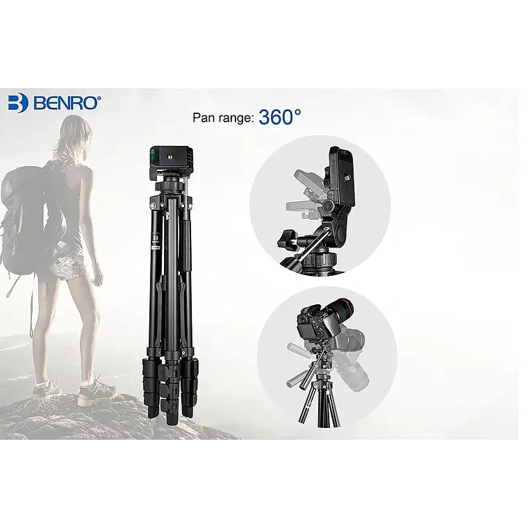 Trípode Benro T560N de Aluminio 4