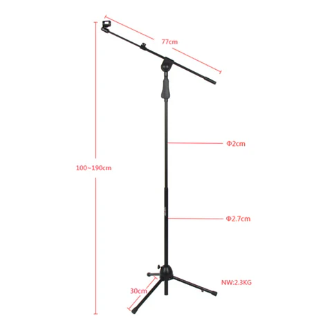 Atril Hebikuo M-786 De Alta Calidad Para Micrófono