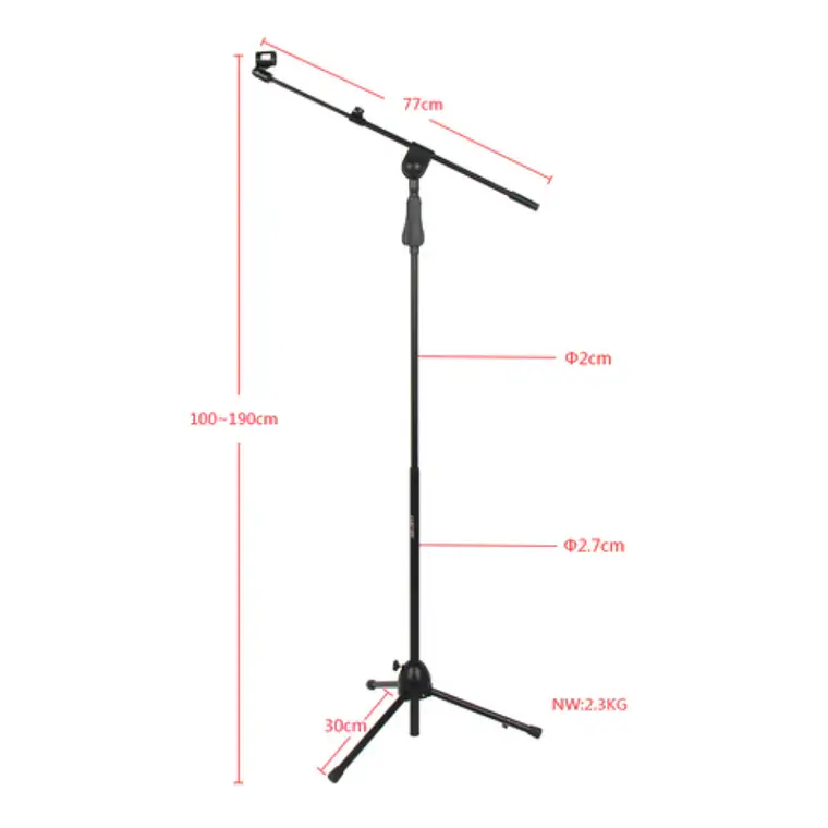 Atril Hebikuo M-786 De Alta Calidad Para Micrófono 2