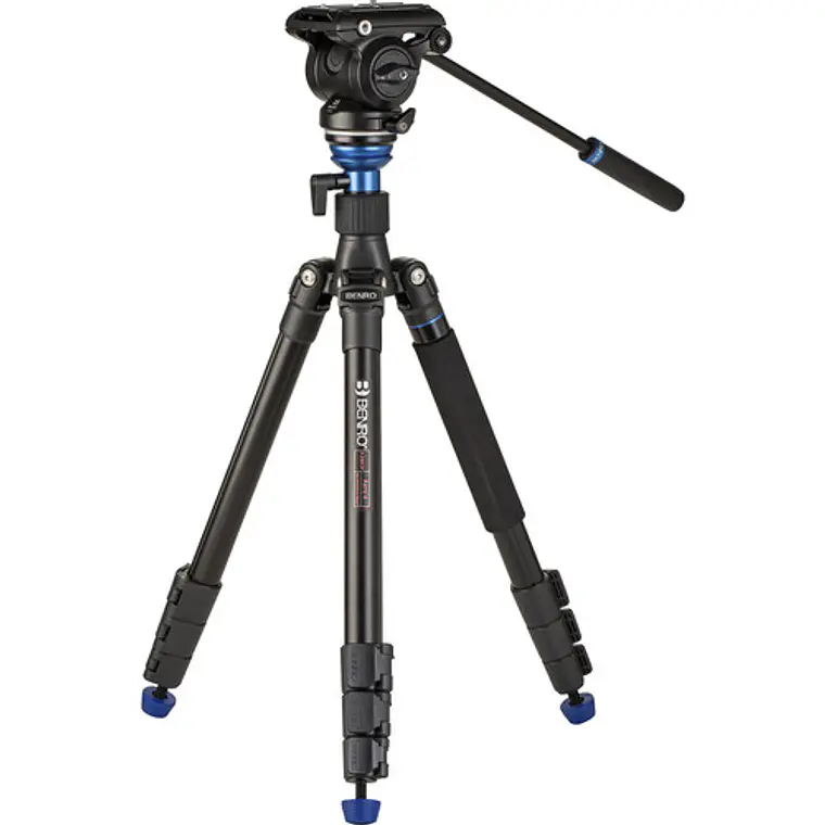 Trípode Benro A2883F con cabezal de vídeo fluido S4Pro 1
