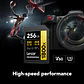 Tarjeta De Memoria Lexar 256GB 1800x SDXC UHS-II 280/250MBS V60 4K Gold - Miniatura 2
