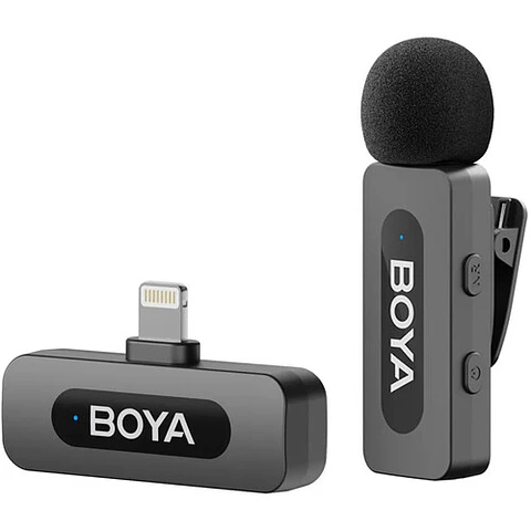 Sistema de Micrófono Inalámbrico BOYA BY-V1 2.0 (2,4 GHz)