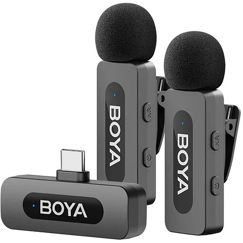 Sistema de micrófono inalámbrico BOYA BY-V20 2.0 (2,4 GHz)