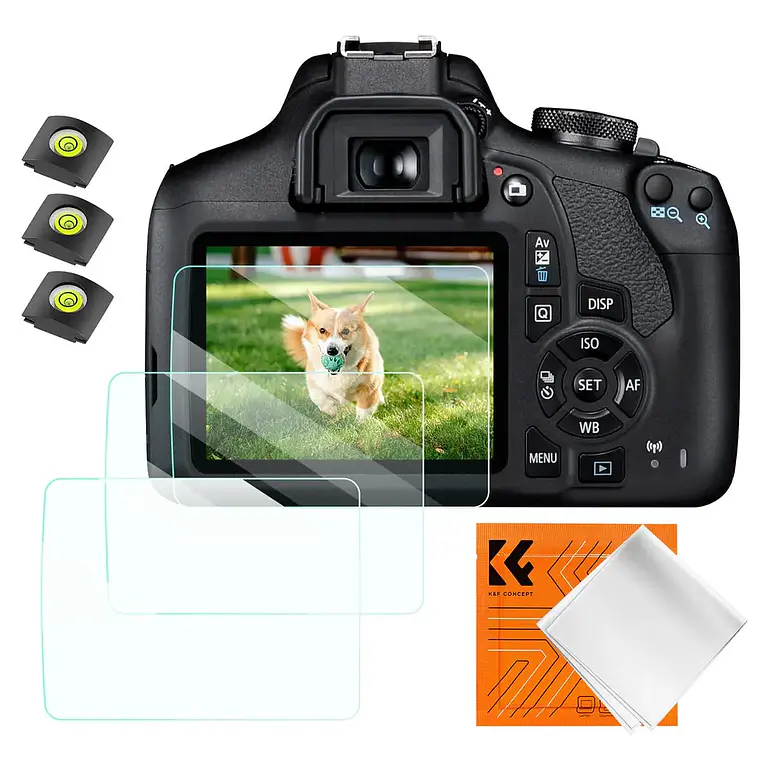 Protector de Pantalla K&F Concept para Canon T7, T6, T5  1
