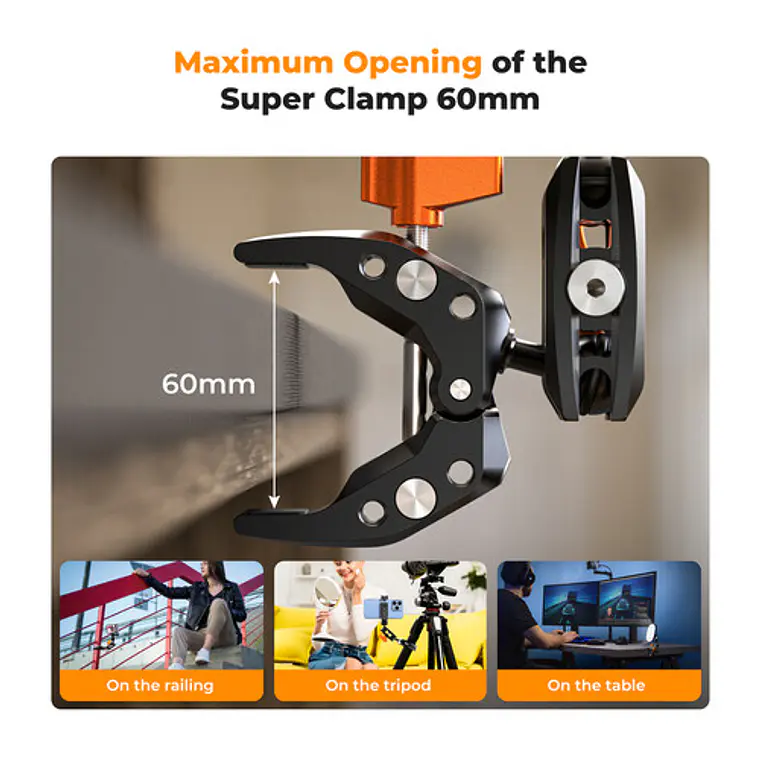 Super Clamp K&F Concept MS13 con Brazo Mágico 7