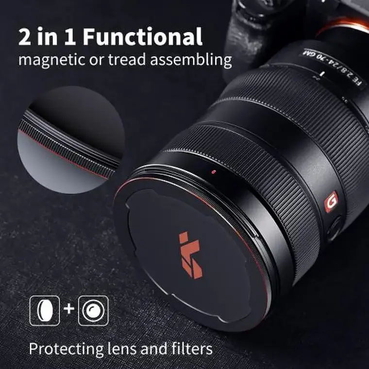 Tapa de Lente K&F Concept Magnética de 67mm 4