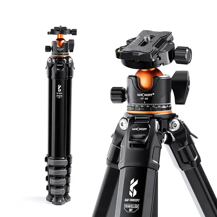 Trípode de Aluminio K&F Concept Traveller M1 1