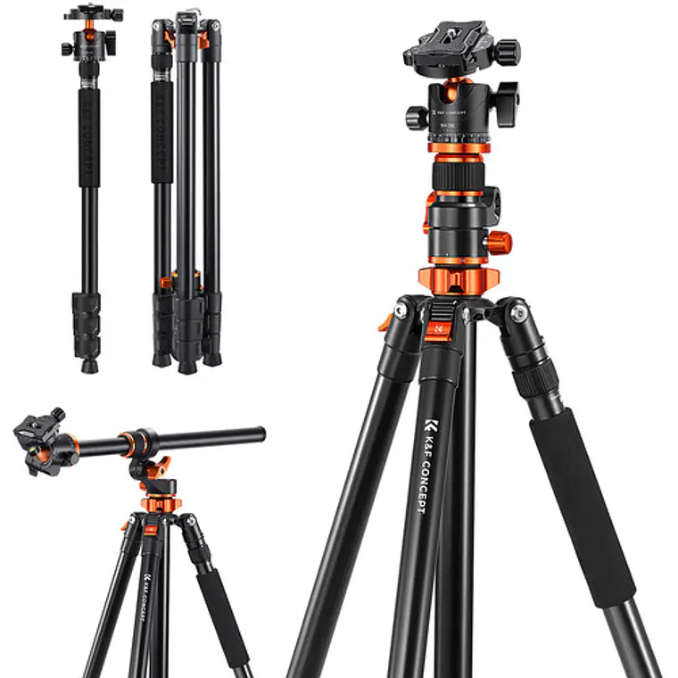 Trípode de Magnesio K&F Concept T254 7