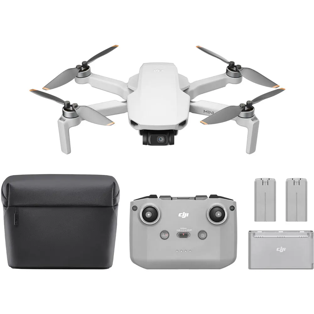 Kit DJI Mini 4K Fly More Combo 3 baterías + bolso + control  1