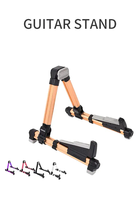 Atril Corto Hebikuo M-40 Dorado para Bajo y Guitarra