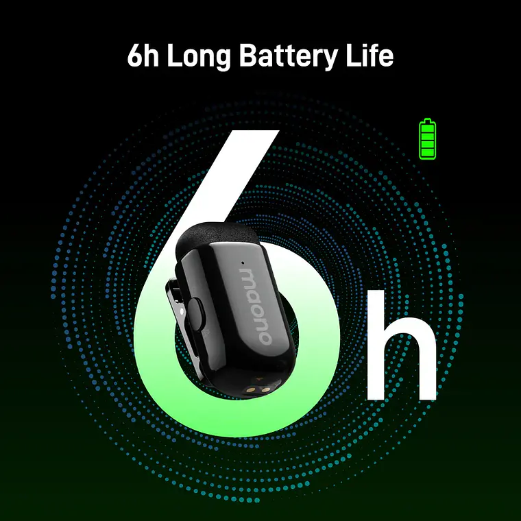 Microfono Lavalier Maono Wave T1 Mini Doble USB-C 8